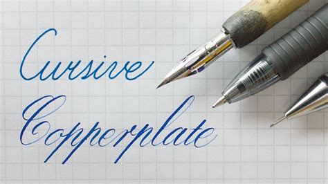 Writing Cursive and Copperplate - YouTube