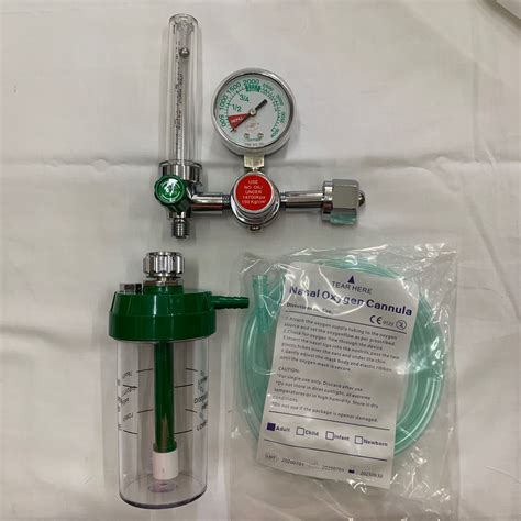 Medical Oxygen Regulator for all sizes of oxygen tank (gauge, flowmeter ...