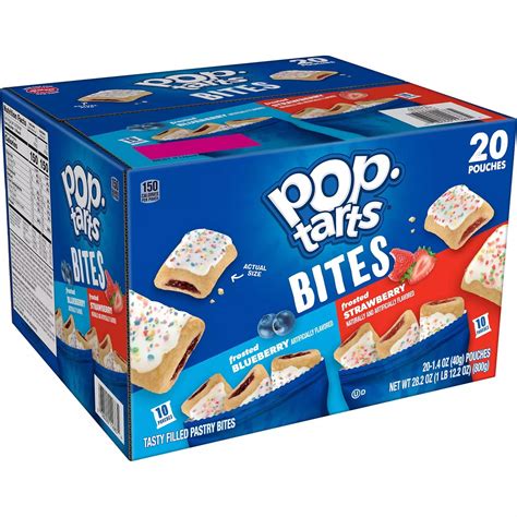 Pop-Tarts Bites Frosted Blueberry and Frosted Strawberry - Pastry bites ...