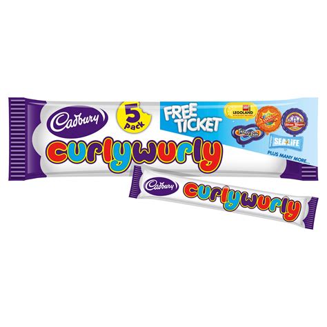 Cadbury Curly Wurly Chocolate Bar 5 Pack 107.5g | Multipacks | Iceland Foods