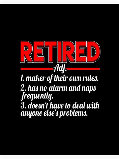 "Retirement Wishes / Funny Definition Happy Retirement Quote design" Art Board Print for Sale by ...