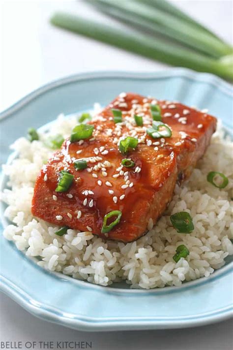 Teriyaki Glazed Salmon Recipe - Belle of the Kitchen