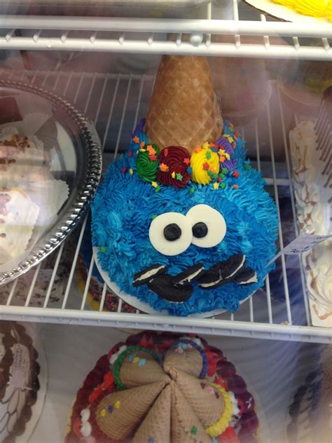 Baskin Robbins Cookie Monster cake | Cookie monster ice cream, Baskin robbins, Baskin robbins cakes