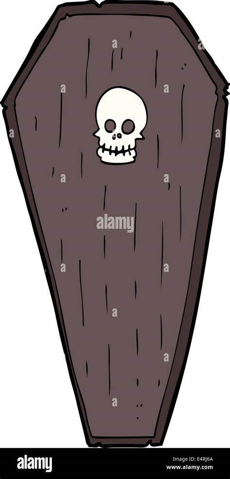 spooky cartoon coffin Stock Vector Art & Illustration, Vector Image ...