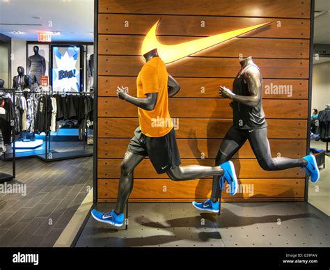 Nike Athletic Clothing Display, Macy's Department Store, Herald Square, NYC Stock Photo - Alamy