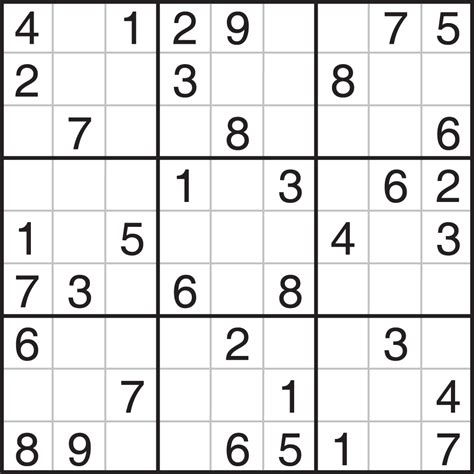 PRINTABLE SUDOKU