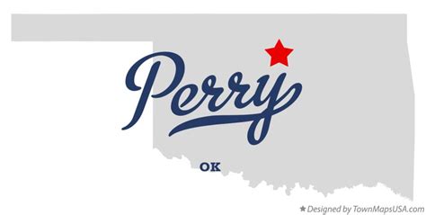 Map of Perry, OK, Oklahoma