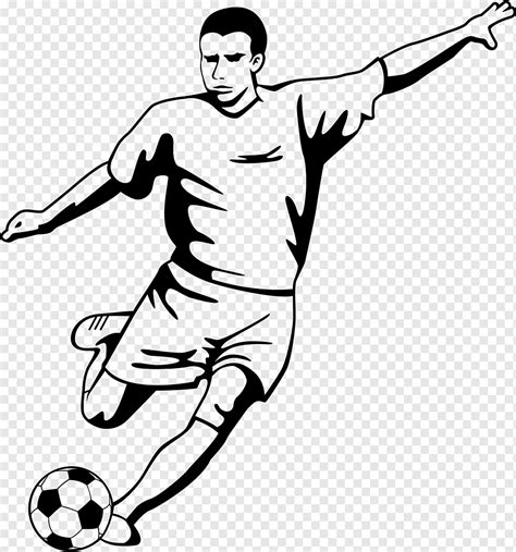 Stencil Futbol oyuncusu Sport Soccer Player, futbolcu, çeşitli, beyaz ...