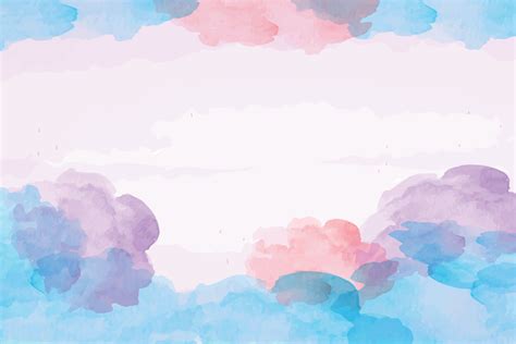 Pastel watercolor background in bright colored tones. Vector 13567985 ...