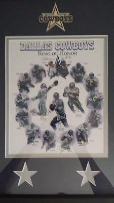 Dallas Cowboys Ring of Honor Custom Matted Print | #467130842