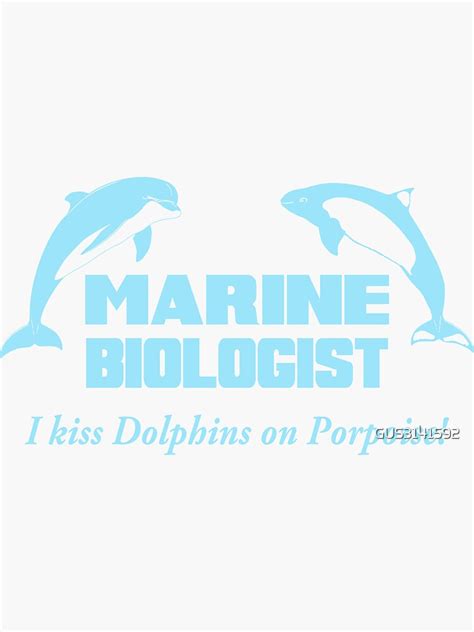 "Marine Biologist" Sticker by GUS3141592 | Redbubble