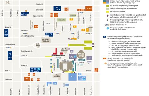 Parking Information - ArizonaWildcats.com | University of Arizona Athletics