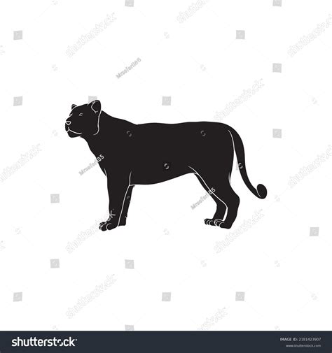 Female Lion Silhouette Background Vector Illustration Stock Vector (Royalty Free) 2181423907 ...