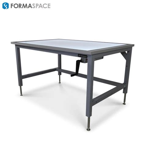 Height Adjustable Drafting Table with Lighted Surface | Formaspace