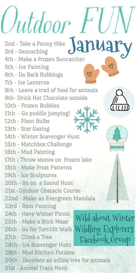 30 Fun and Cheap Outdoor Winter Activities for Kids without snow - Thimble and Twig