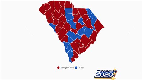 South Carolina County Political Map - Goldie Georgeanna