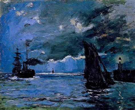 Claude Monet - A Seascape: Shipping by Moonlight, 1864 at … | Flickr