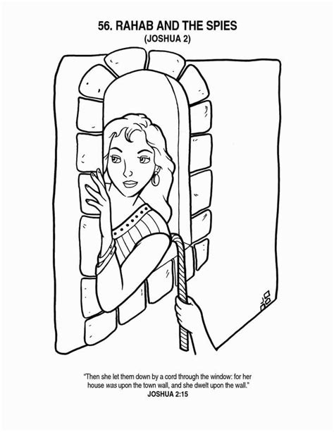 Printable Rahab coloring page - Download, Print or Color Online for Free