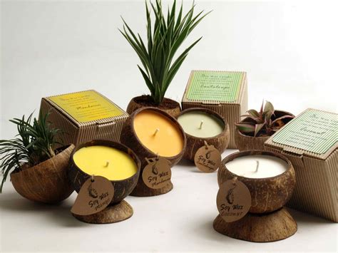 Coconut Shell Candle. Beautiful gift for the holiday season http://www.villagespas.com ...