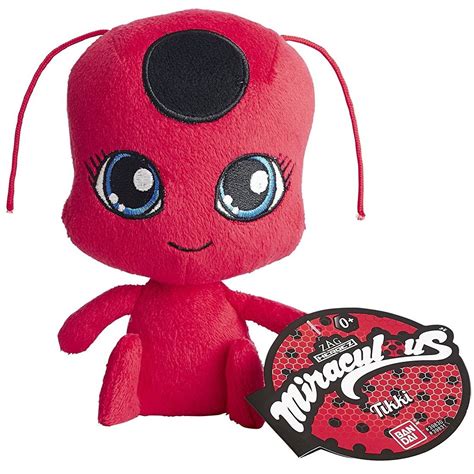 Authentic Miraculous 15cm Ladybug Plush Bandai Tag - Tikki Plagg Nooroo Wayzz | eBay