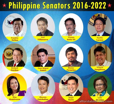 The 12 Senators in the Philippines 2017 (with Pictures) - Philippine ...