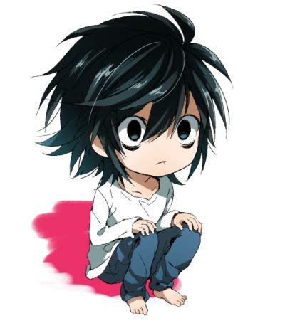 It's my favorite chibi L ^^ By ゆと | L death note, L lawliet et Manga