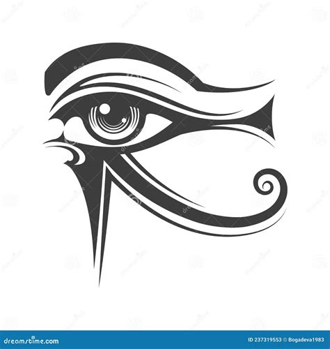 Eye Of Horus Ancient Egyptian Symbol Tattoo Royalty-Free Cartoon | CartoonDealer.com #237319553