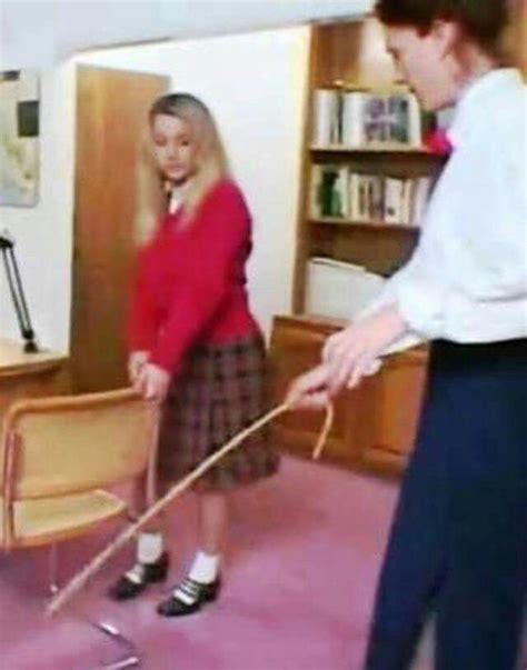 This girl will have a harsh lesson after bending over for the cane in ...