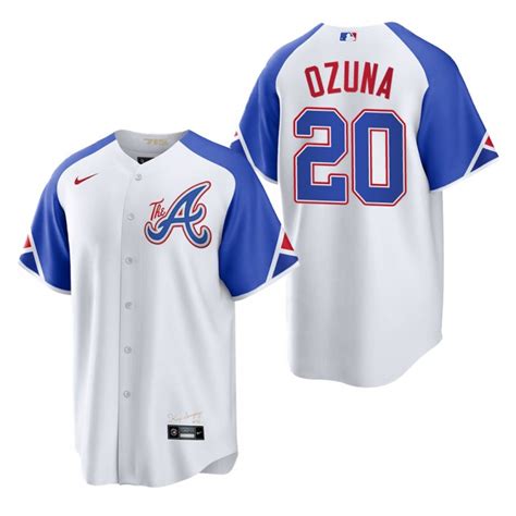 Marcell Ozuna Braves White 2023 City Connect Replica Jersey