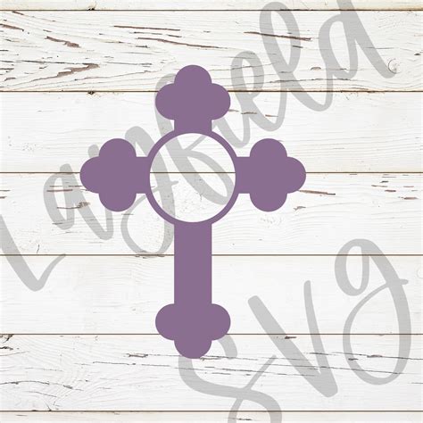 Monogram Cross Svg, Religious Svg, Cross Svg, Easter Svg, Custom Cross Svg, svg, Eps, Dxf, Pdf ...