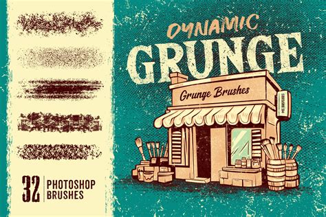 Grunge Photoshop Brushes | Creative Market