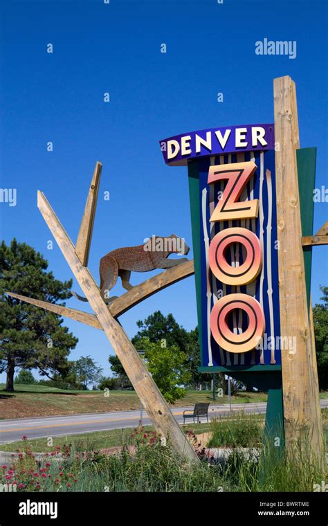 Entrance to the Denver Zoo located in City Park, Denver, Colorado, USA Stock Photo - Alamy