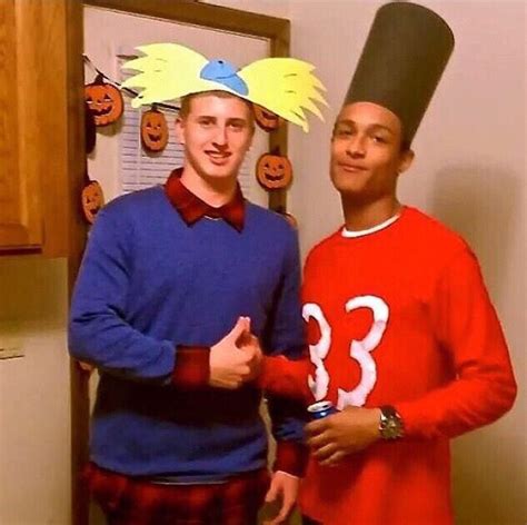 Hey Arnold & Gerald | Unique halloween costumes, Homemade halloween ...