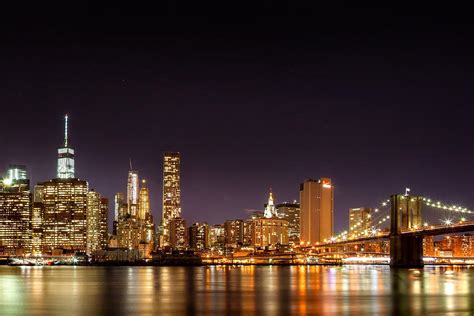 New York City Lights At Night Photograph by Az Jackson - Fine Art America