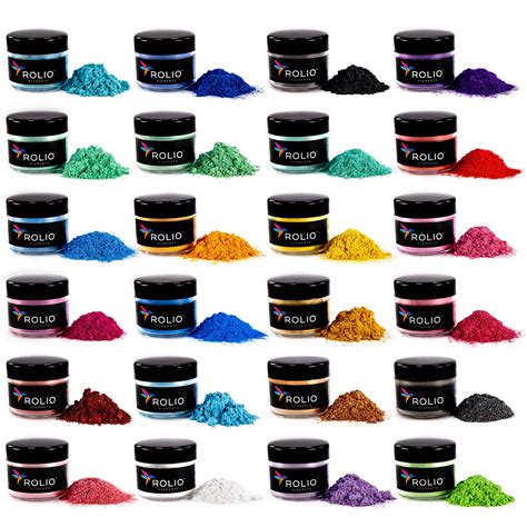 Buy Rolio Mica Powder Epoxy Resin Pigment - Art Set for Resin Epoxy ...