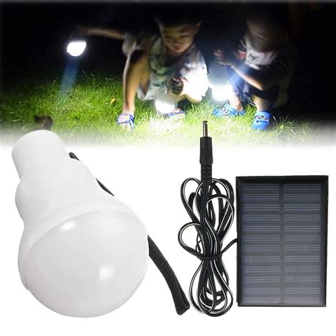 3W Portable Solar Powered Led Lighting Lamp Indoor Outdoor Camping ...