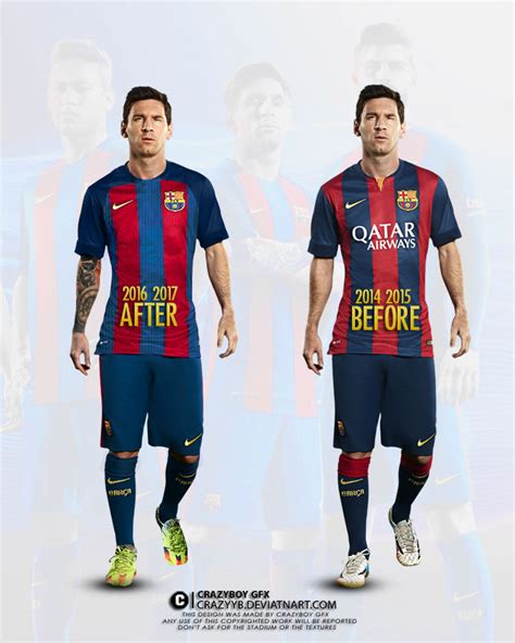 Messi with the new FC BARCELONA Kit by CrazyyB on DeviantArt