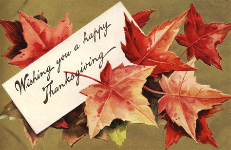 happy thanksgiving wishes | Vintage thanksgiving greeting cards ...