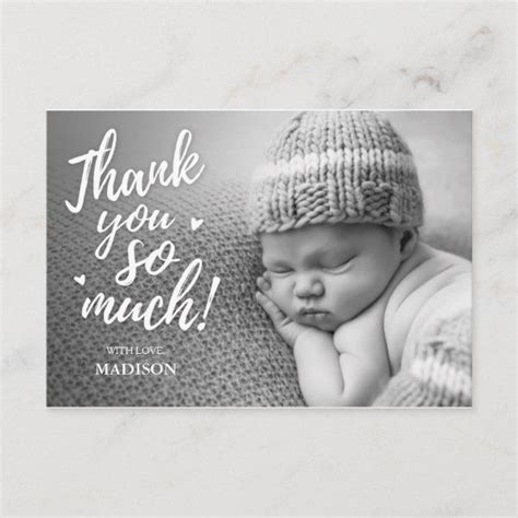 Newborn Thank You Cards | Zazzle | Baby thank you cards, Baby shower thank you cards, Cute thank ...