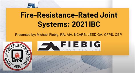 Fire Resistance Rated Joint Systems - Fiebig Architecture