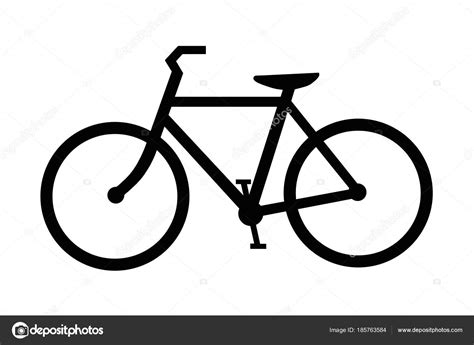 Black And White Bicycle Clipart