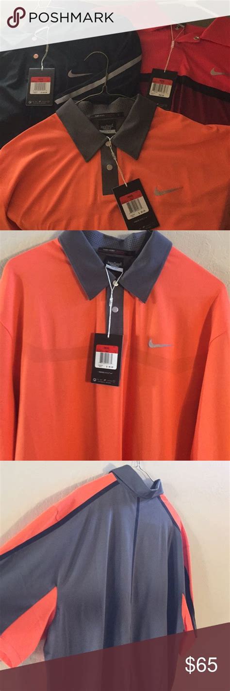 THREE Tiger Woods golf shirts All NWT | Golf shirts, Shirts, Nike shirts