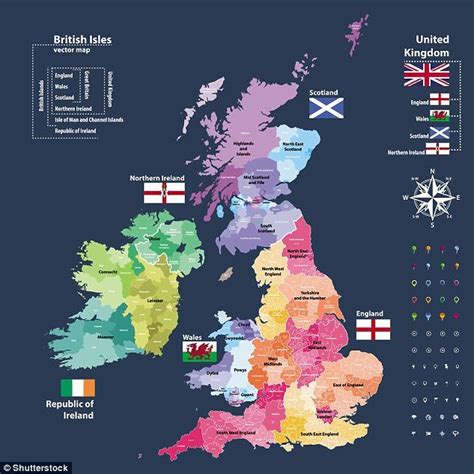 DNA map of of Britain and Ireland reveals Viking genes left their mark | Map of britain, Irish ...