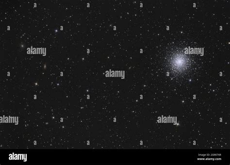 Astrophotography of Messier 92 globular cluster with galaxies Stock Photo - Alamy