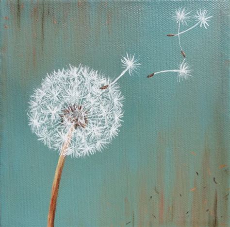 Image result for painting of dandelions | Peinture de pissenlit, Peinture fleurs, Toile de fleurs