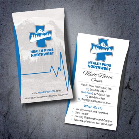 HomeCare Pros NW Medical Business Card Design | Outdoor Advertising and Design Agency