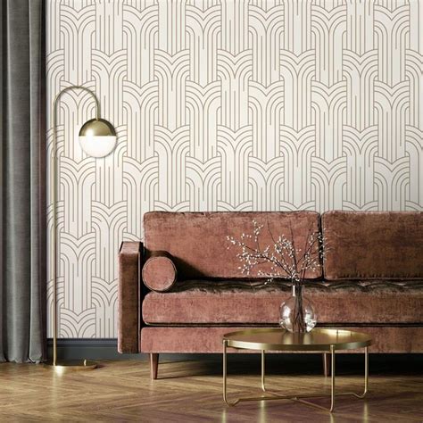 Papel Pintado Geométrico | Art Decó de Kemen Wallcoverings