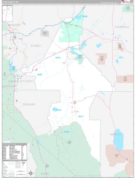 Lyon County, NV Maps