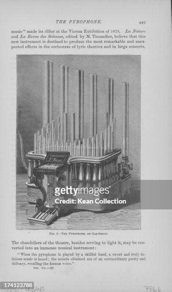 Engraving of the Pyrophone, or gas organ, a musical instrument in... Photo d'actualité - Getty ...