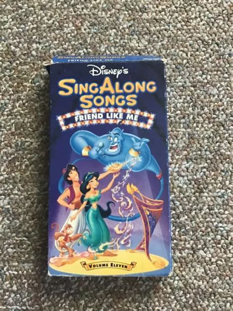 DISNEY’S SING ALONG Songs - Aladdin: Friend Like Me (VHS, 1993) £5.66 ...